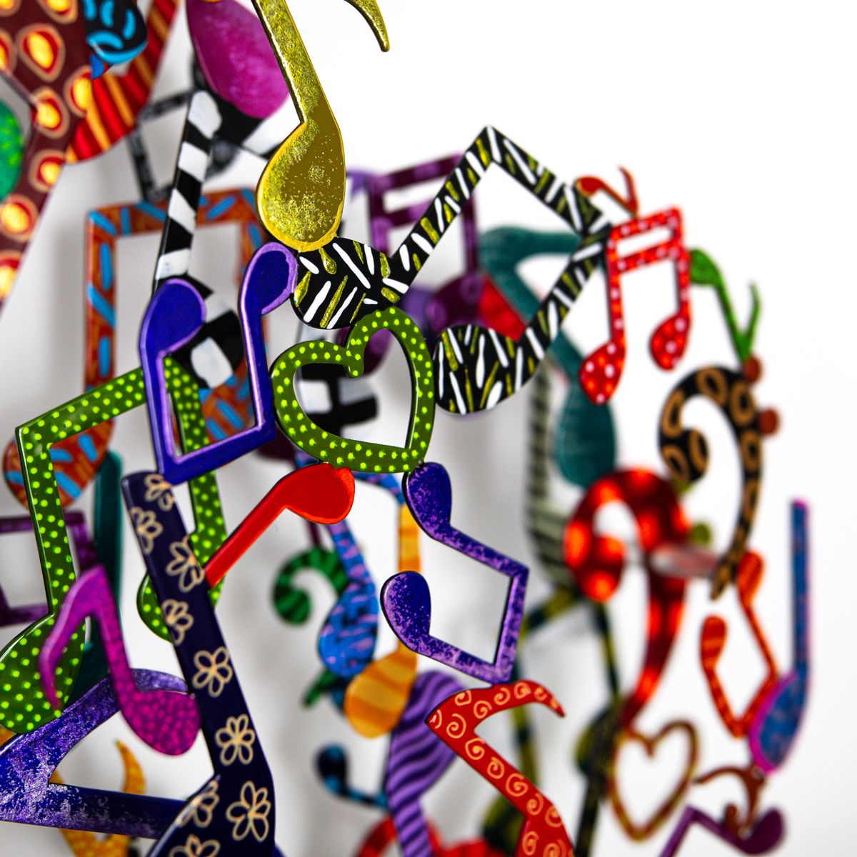 Patricia Govezensky- Original Painting on Cutout Steel "Love Music"