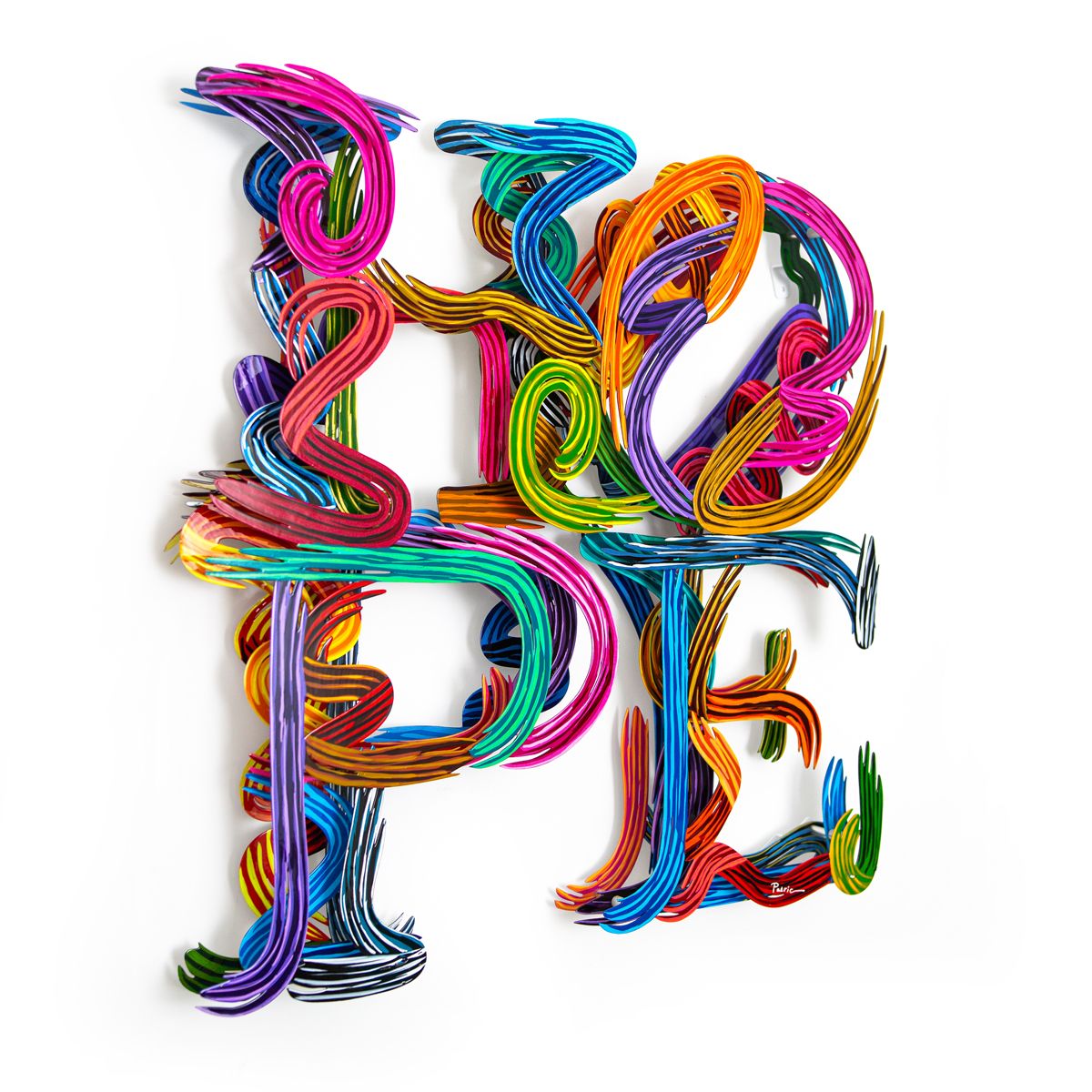 Patricia Govezensky- Original Painting on Cutout Steel "HOPE"