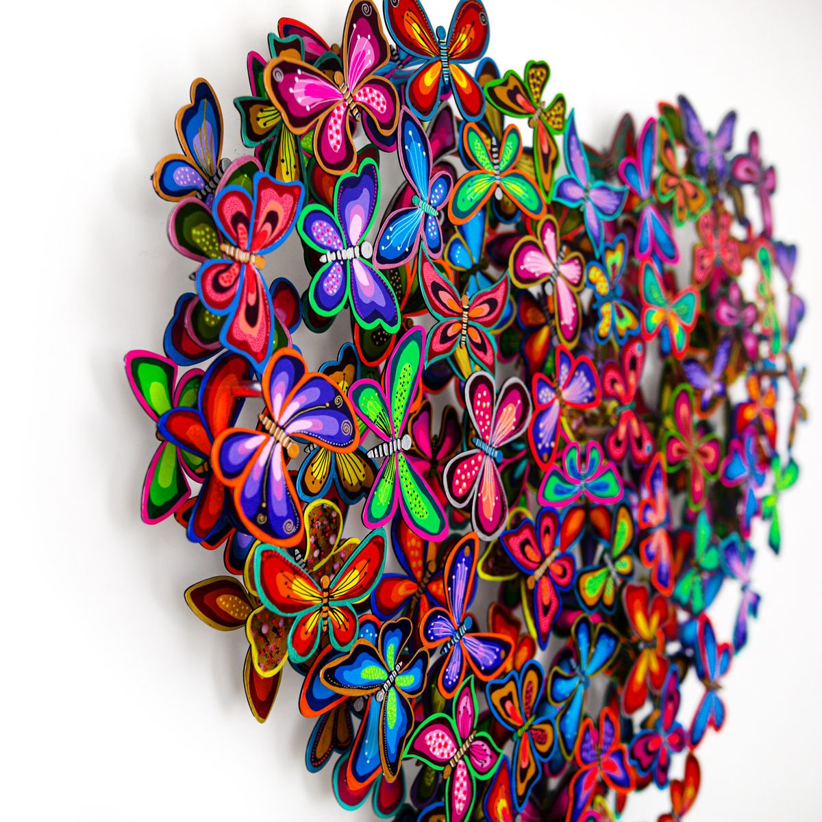 Patricia Govezensky- Original Painting on Cutout Steel "Love in Paradise"