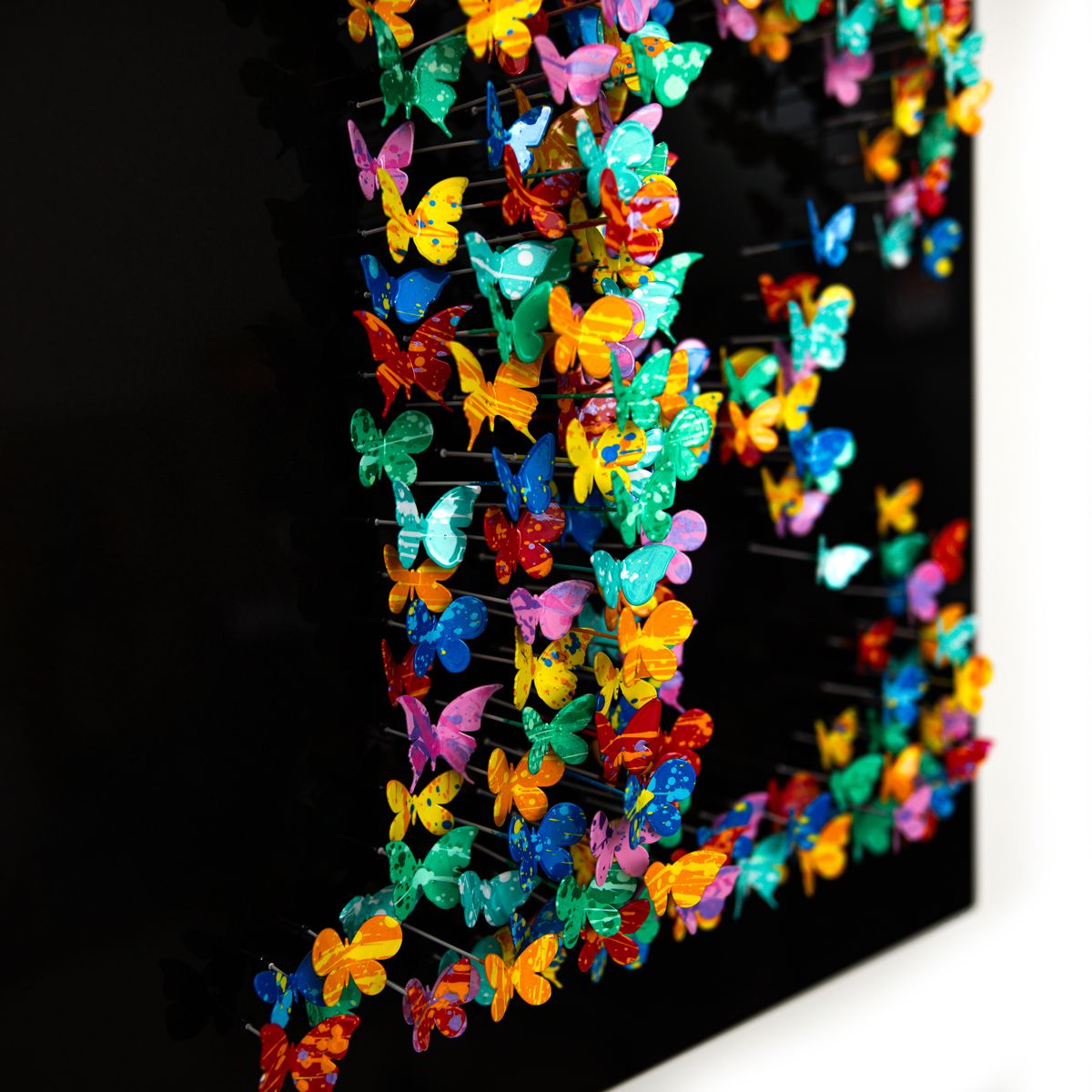 Patricia Govezensky- Original 3D Metal Art on Wood "Shape of Love"