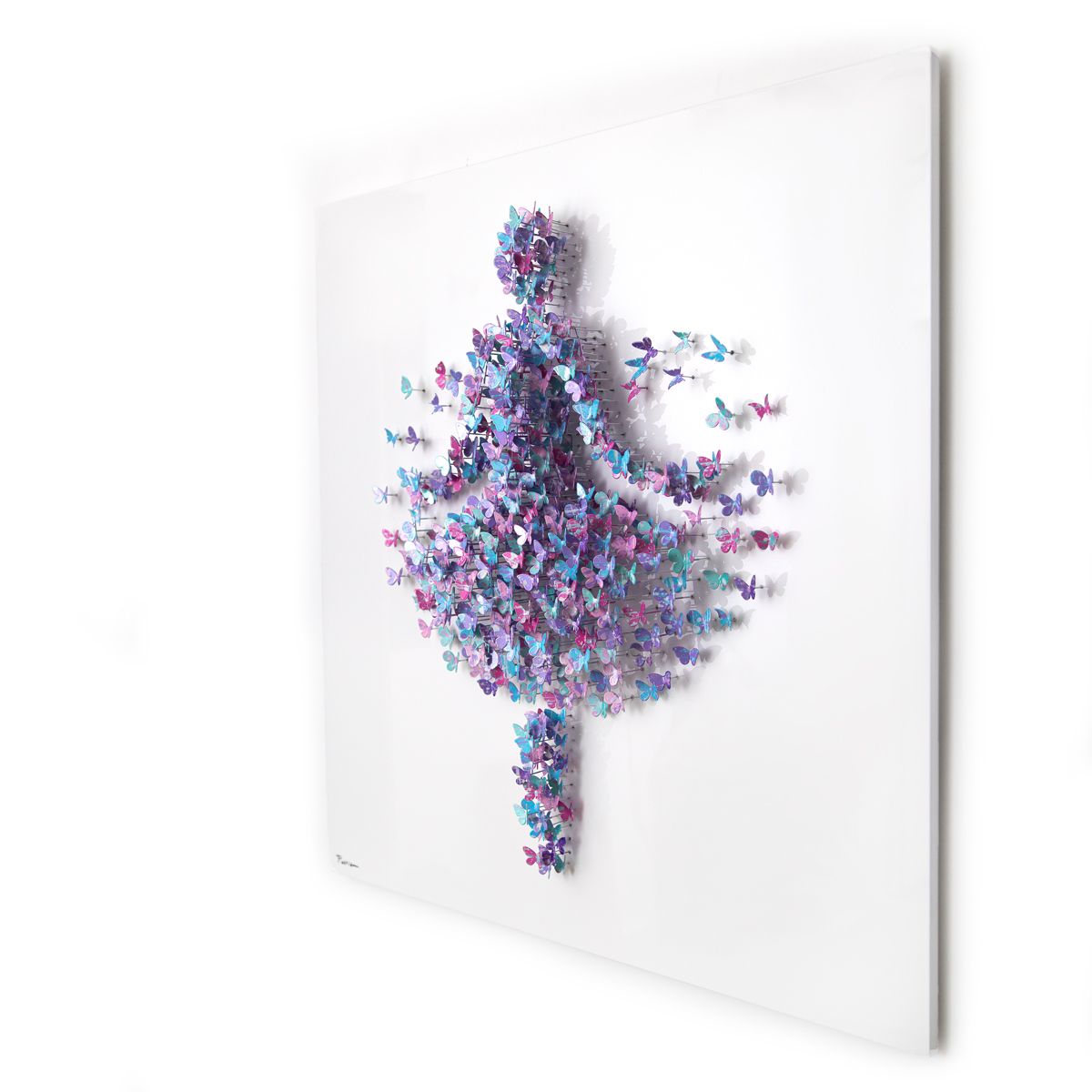 Patricia Govezensky- Original 3D Metal Art on Wood "Ballerina"