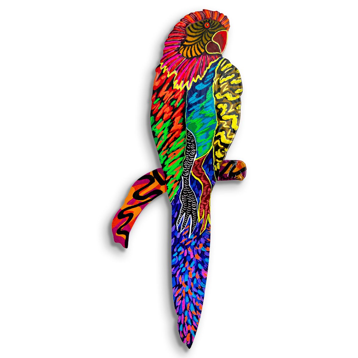Patricia Govezensky- Original Painting on Laser Cut Steel "Moment of Peace"