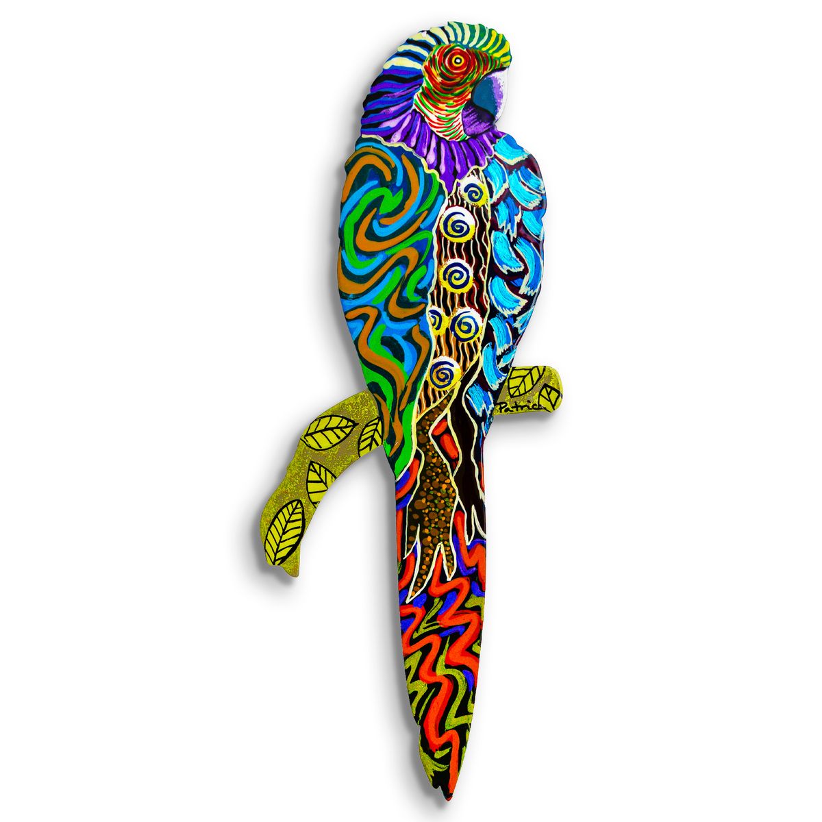 Patricia Govezensky- Original Painting on Laser Cut Steel "Moment of Peace"