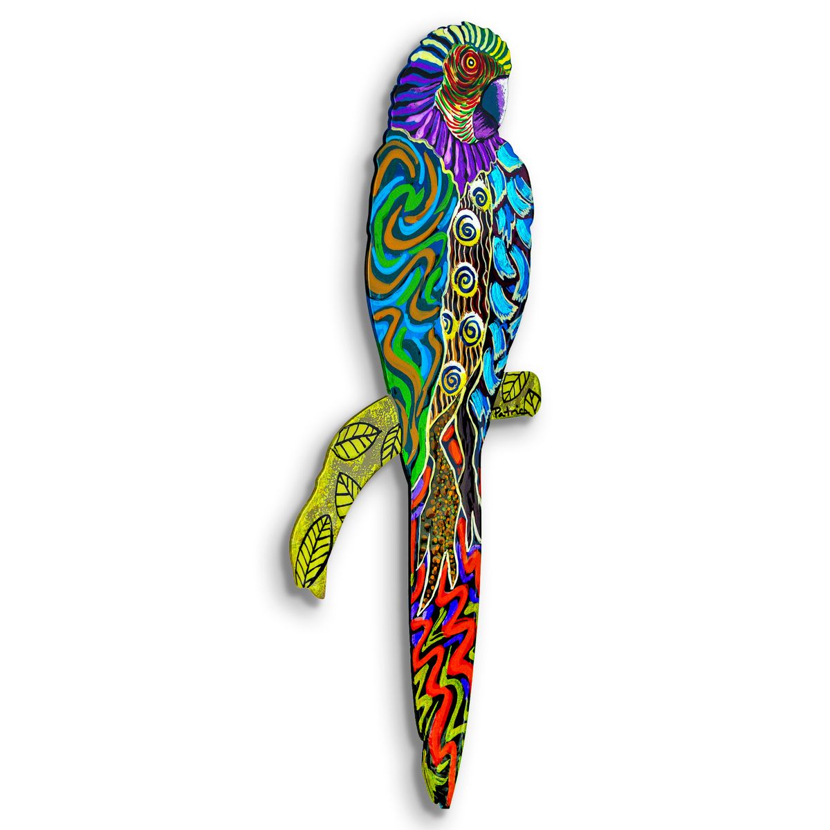 Patricia Govezensky- Original Painting on Laser Cut Steel "Moment of Peace"