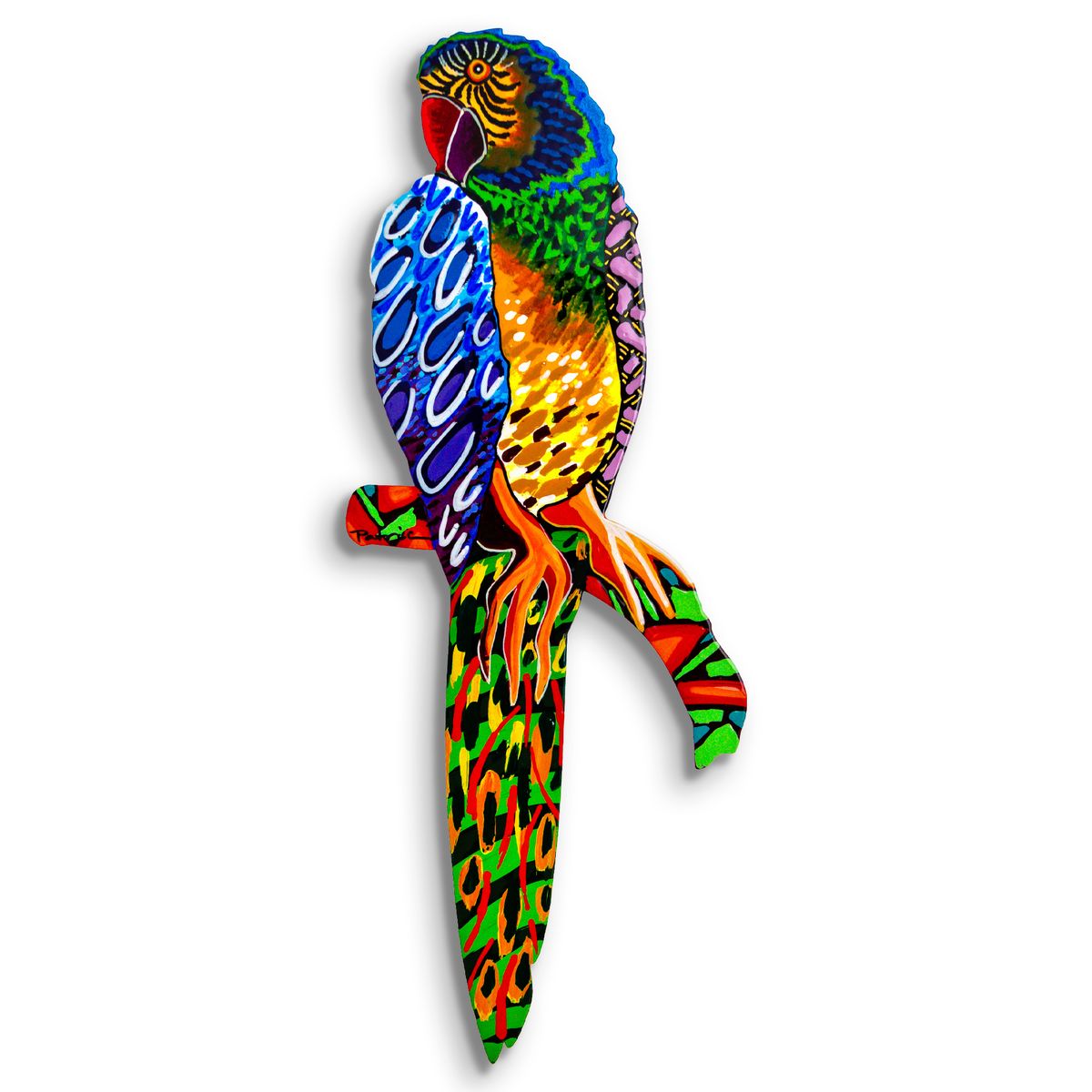 Patricia Govezensky- Original Painting on Laser Cut Steel "Moment of Peace"