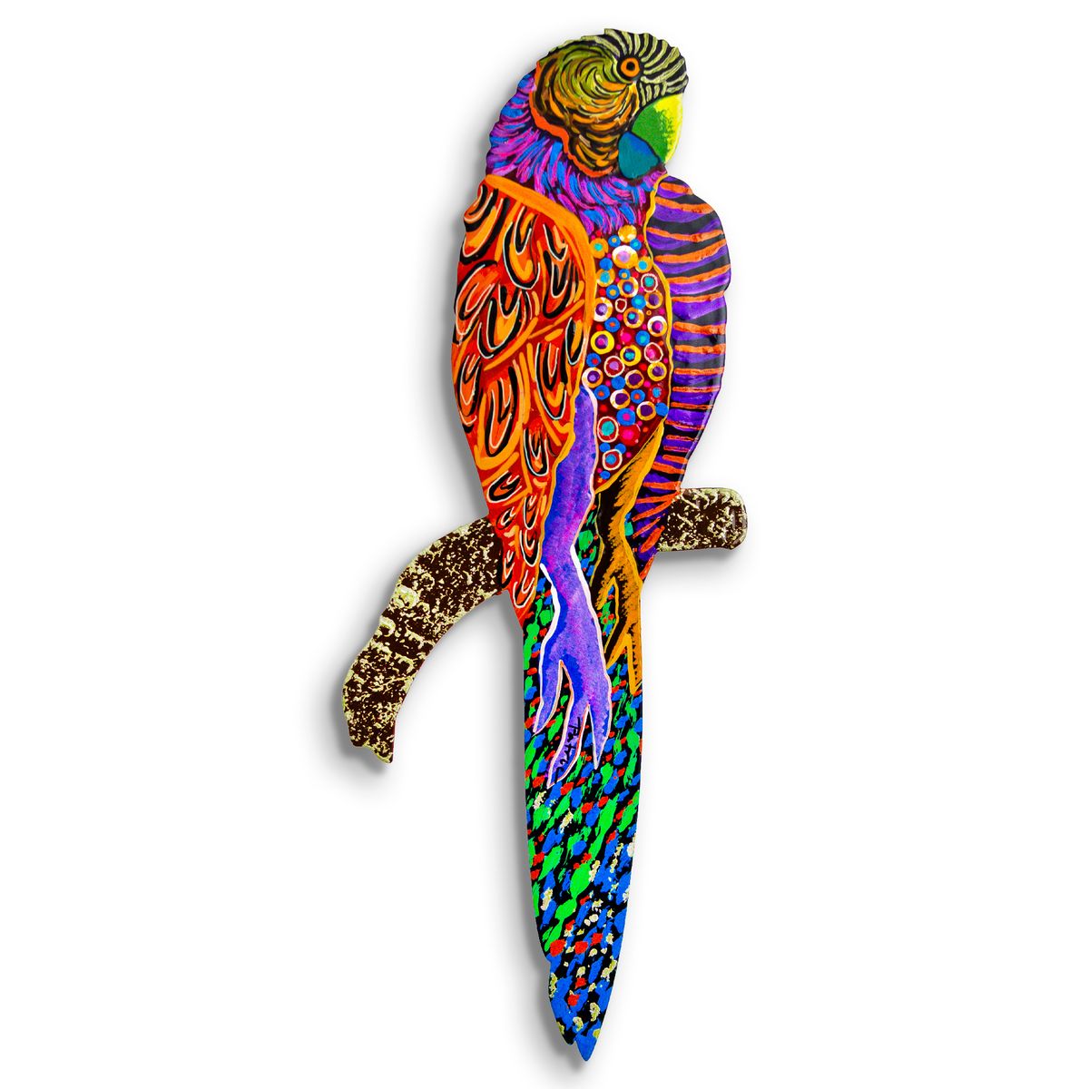 Patricia Govezensky- Original Painting on Laser Cut Steel "Moment of Peace"