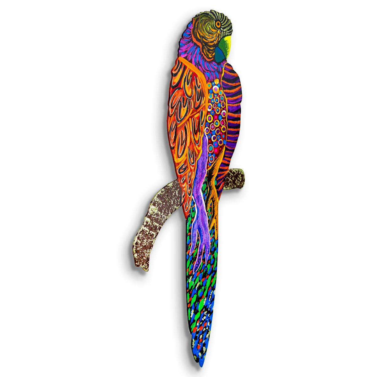 Patricia Govezensky- Original Painting on Laser Cut Steel "Moment of Peace"
