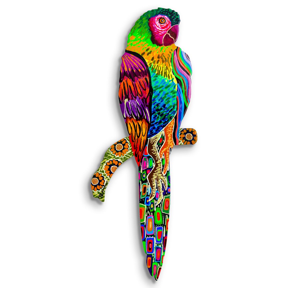Patricia Govezensky- Original Painting on Laser Cut Steel "Moment of Peace"