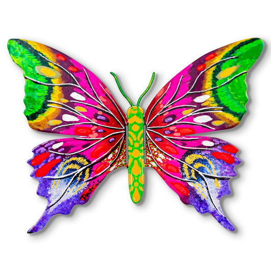 Patricia Govezensky- Original Painting on Cutout Steel "Butterfly"