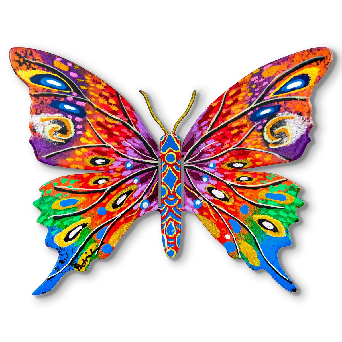 Patricia Govezensky- Original Painting on Cutout Steel "Butterfly"