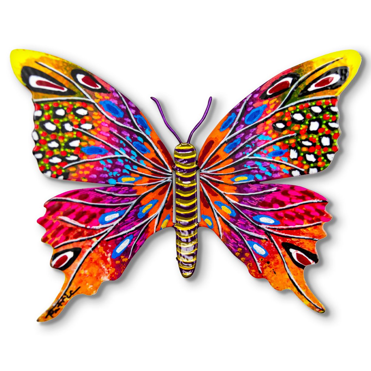 Patricia Govezensky- Original Painting on Cutout Steel "Butterfly"
