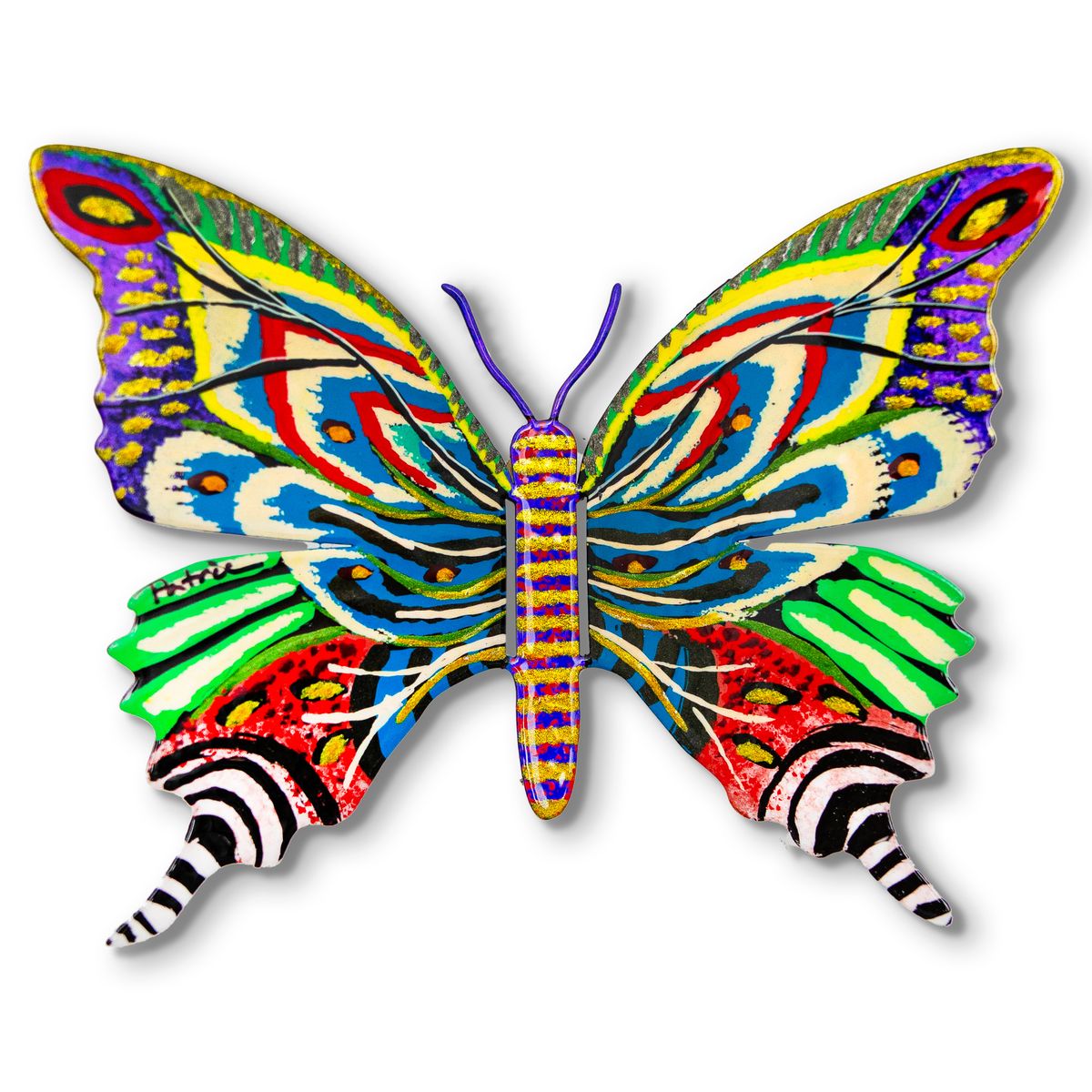 Patricia Govezensky- Original Painting on Cutout Steel "Butterfly"