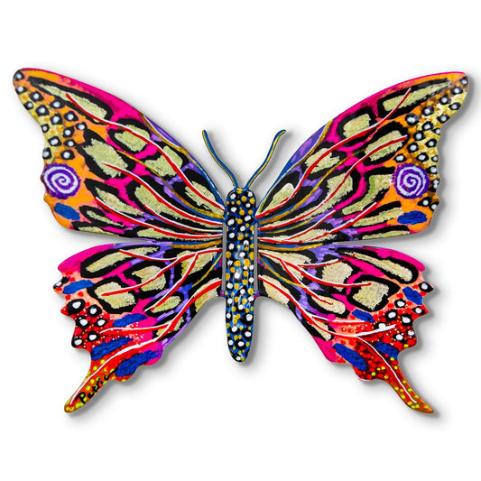 Patricia Govezensky- Original Painting on Cutout Steel "Butterfly"