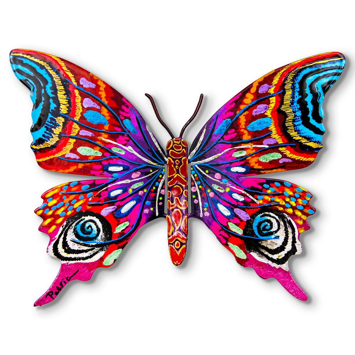 Patricia Govezensky- Original Painting on Cutout Steel "Butterfly"