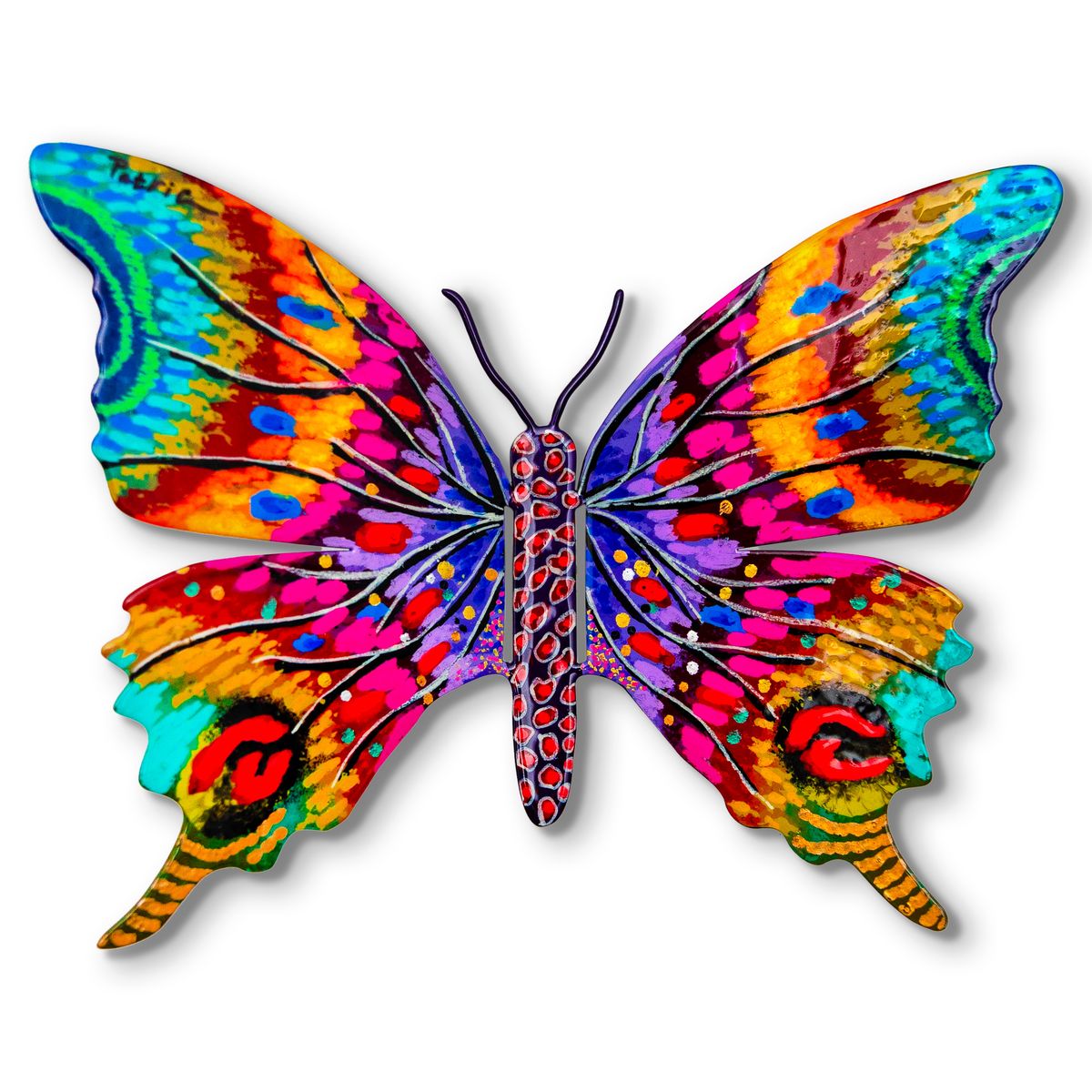 Patricia Govezensky- Original Painting on Cutout Steel "Butterfly"