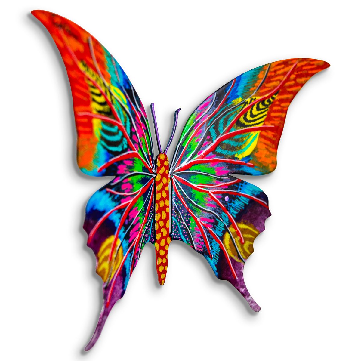 Patricia Govezensky- Original Painting on Cutout Steel "Butterfly"