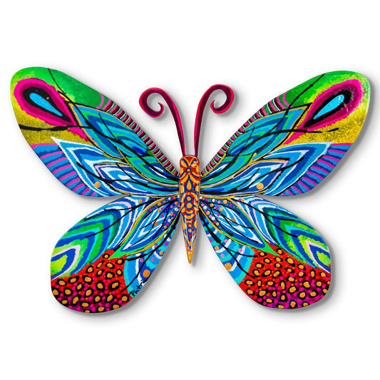 Patricia Govezensky- Original Painting on Cutout Steel "Butterfly"