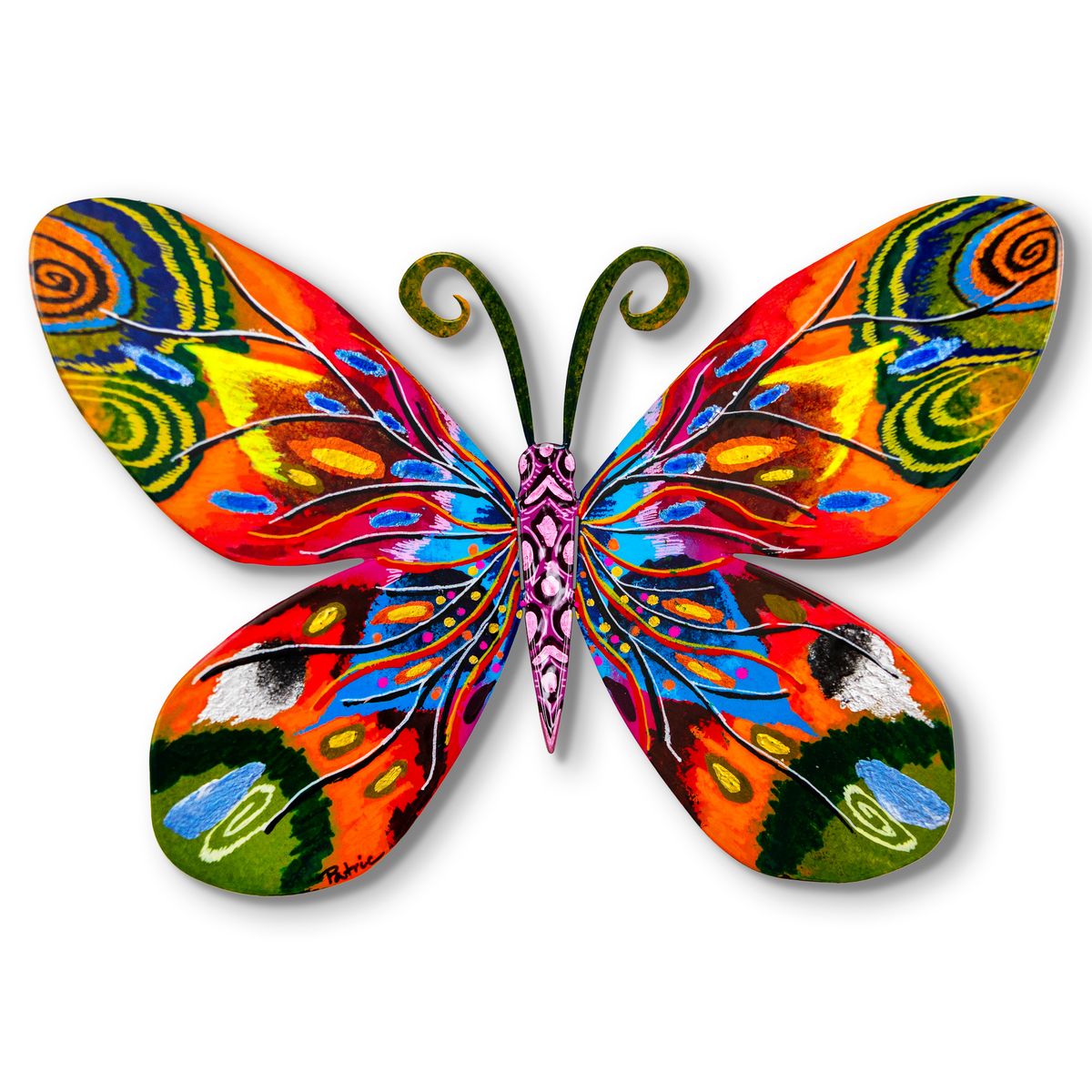 Patricia Govezensky- Original Painting on Cutout Steel "Butterfly"