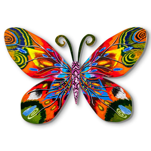 Patricia Govezensky- Original Painting on Cutout Steel "Butterfly"