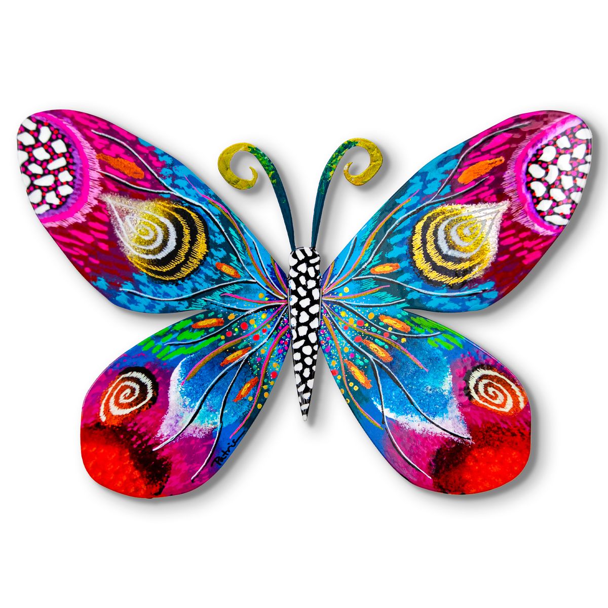 Patricia Govezensky- Original Painting on Cutout Steel "Butterfly"