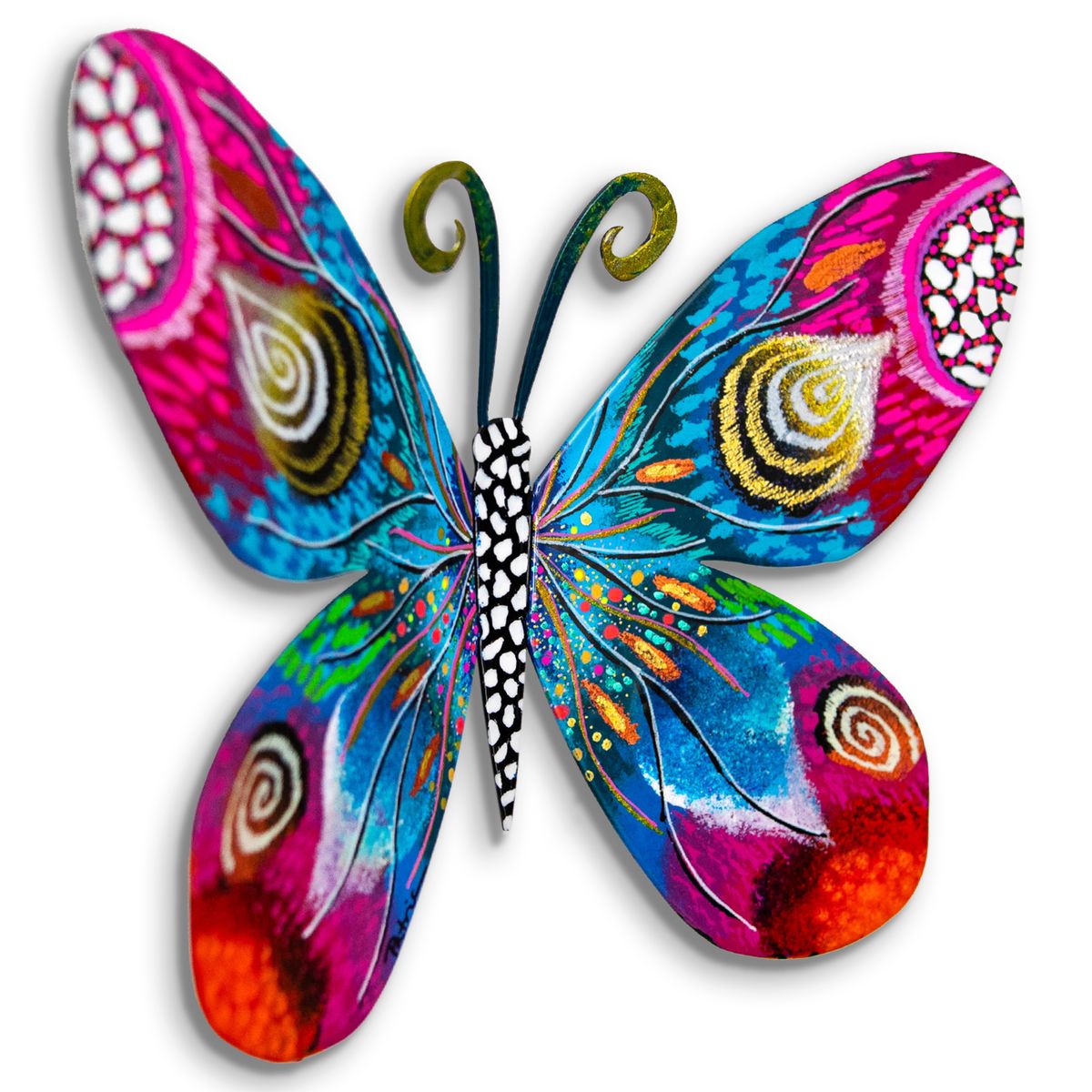 Patricia Govezensky- Original Painting on Cutout Steel "Butterfly"