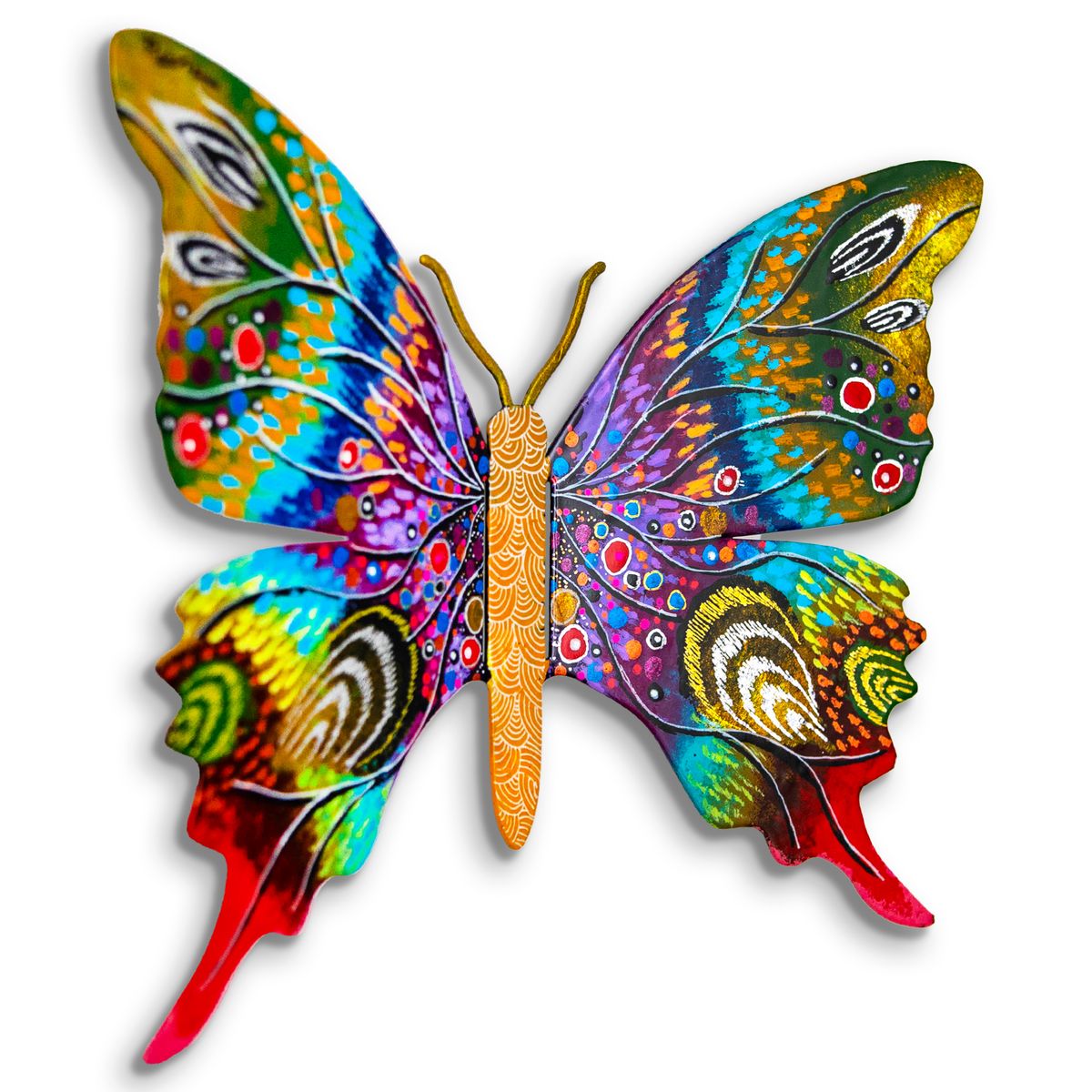 Patricia Govezensky- Original Painting on Cutout Steel "Butterfly"