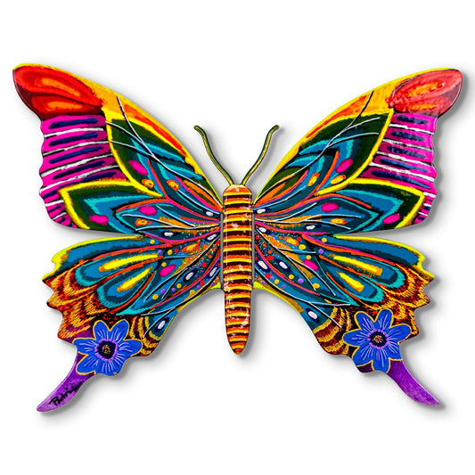 Patricia Govezensky- Original Painting on Cutout Steel "Butterfly"
