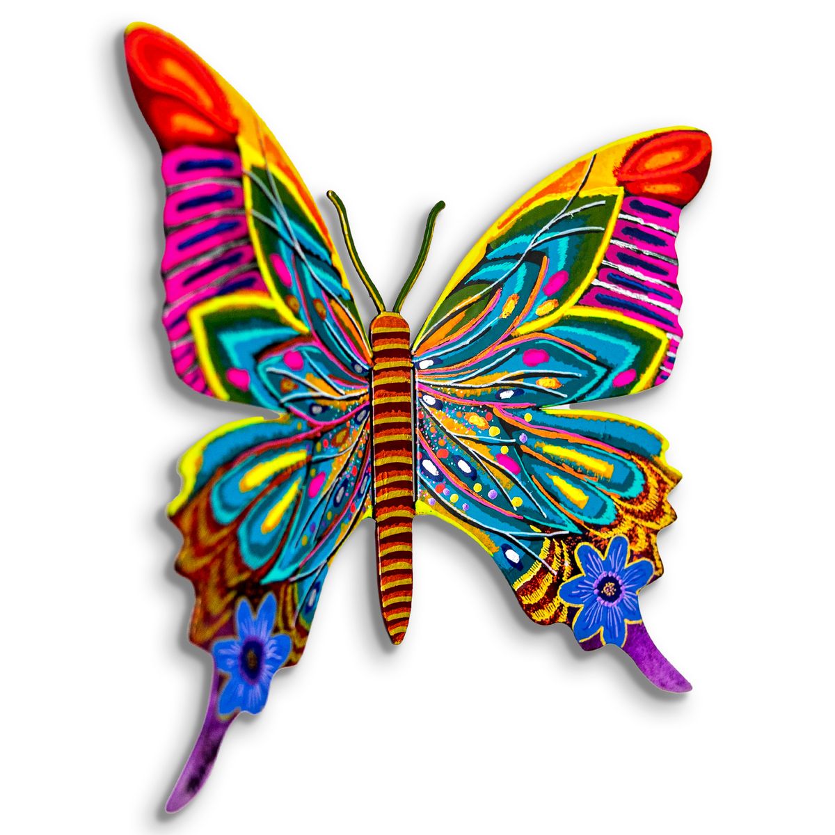 Patricia Govezensky- Original Painting on Cutout Steel "Butterfly"
