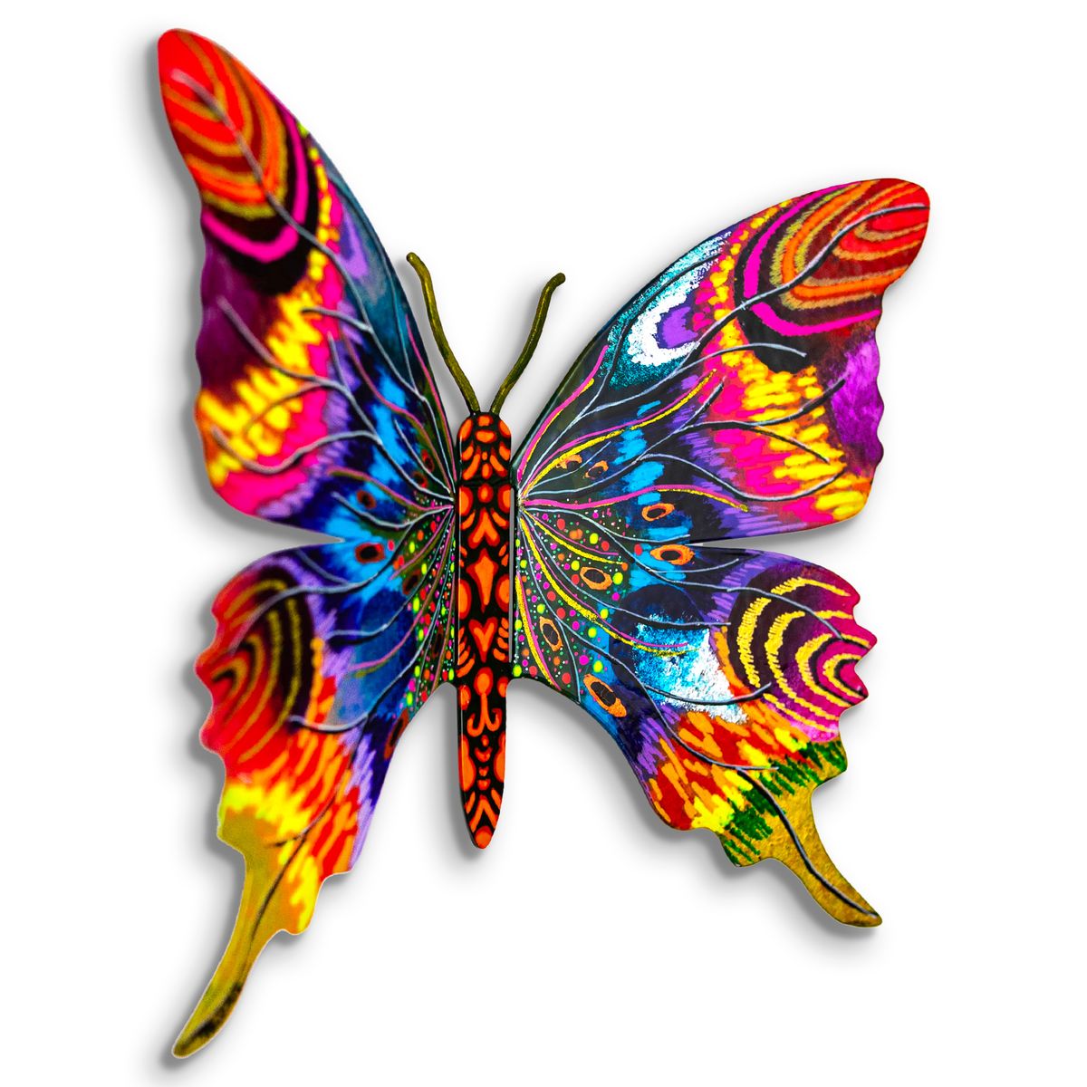 Patricia Govezensky- Original Painting on Cutout Steel "Butterfly"