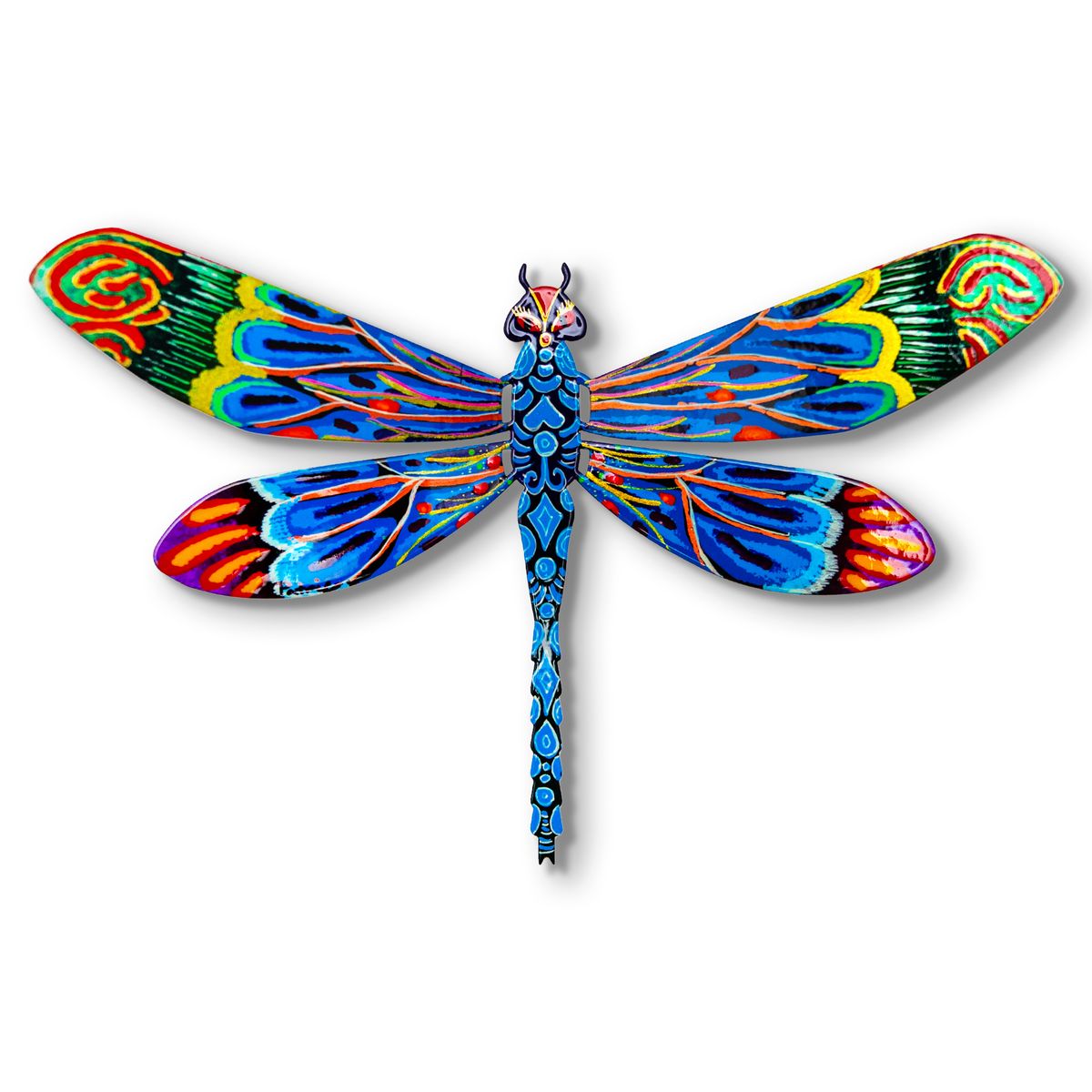 Patricia Govezensky- Original Painting on Cutout Steel "Dragonfly"