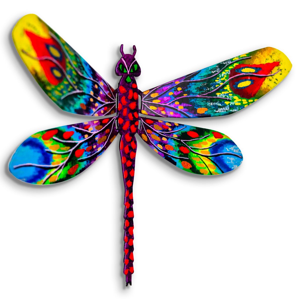Patricia Govezensky- Original Painting on Cutout Steel "Dragonfly"