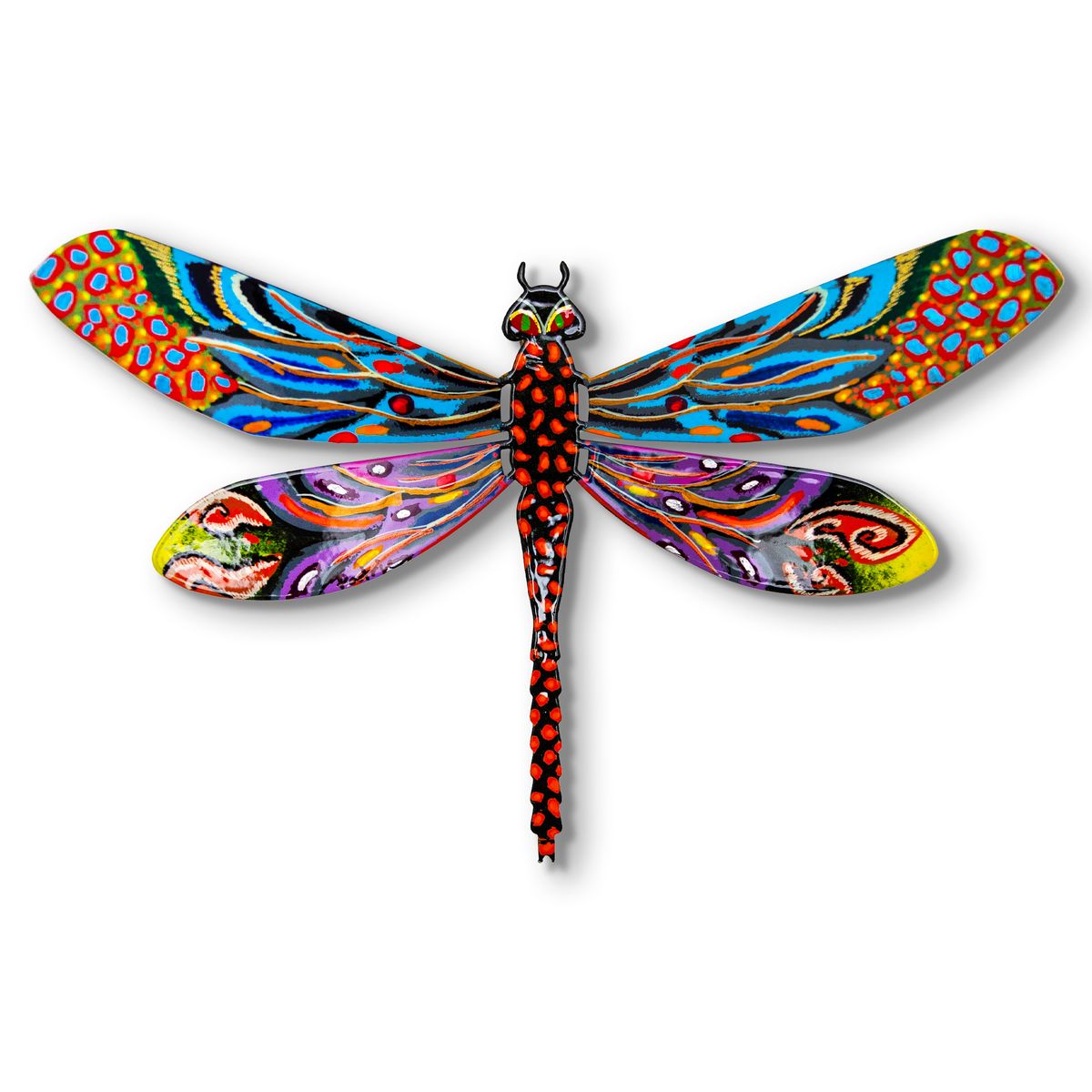 Patricia Govezensky- Original Painting on Cutout Steel "Dragonfly"