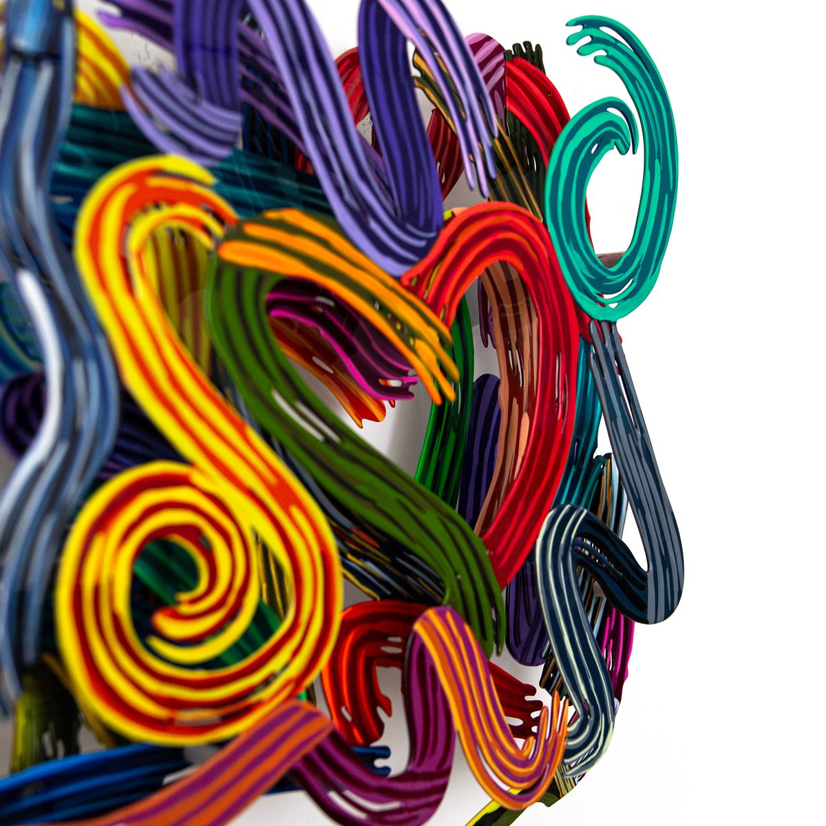 Patricia Govezensky- Original Painting on Cutout Steel "Work of Heart (Mini Series)"