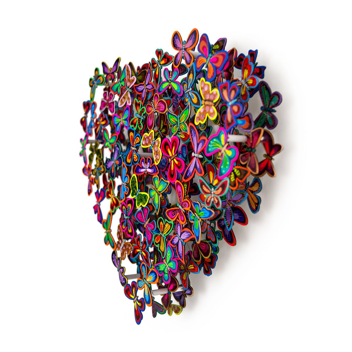 Patricia Govezensky- Original Painting on Cutout Steel "Love in Paradise (Mini Series)"