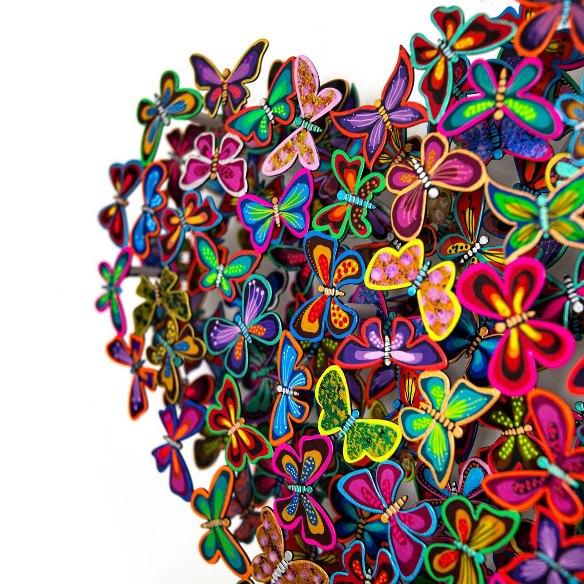 Patricia Govezensky- Original Painting on Cutout Steel "Love in Paradise (Mini Series)"