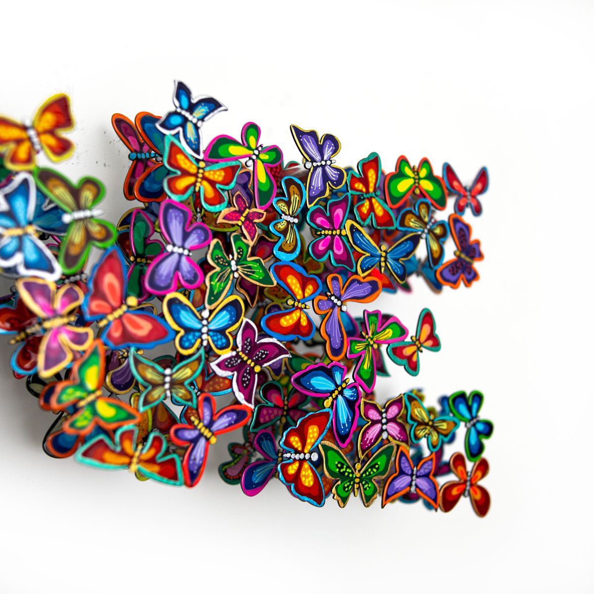 Patricia Govezensky- Original Painting on Cutout Steel "L O V E"