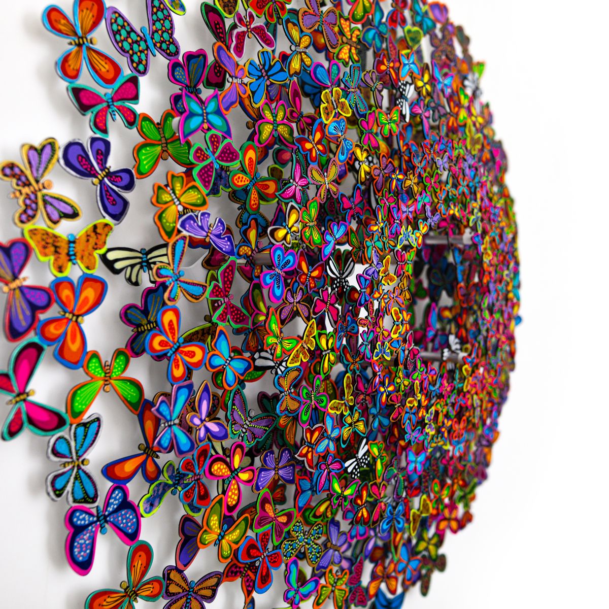 Patricia Govezensky- Original Painting on Cutout Steel "Eternal Bloom"