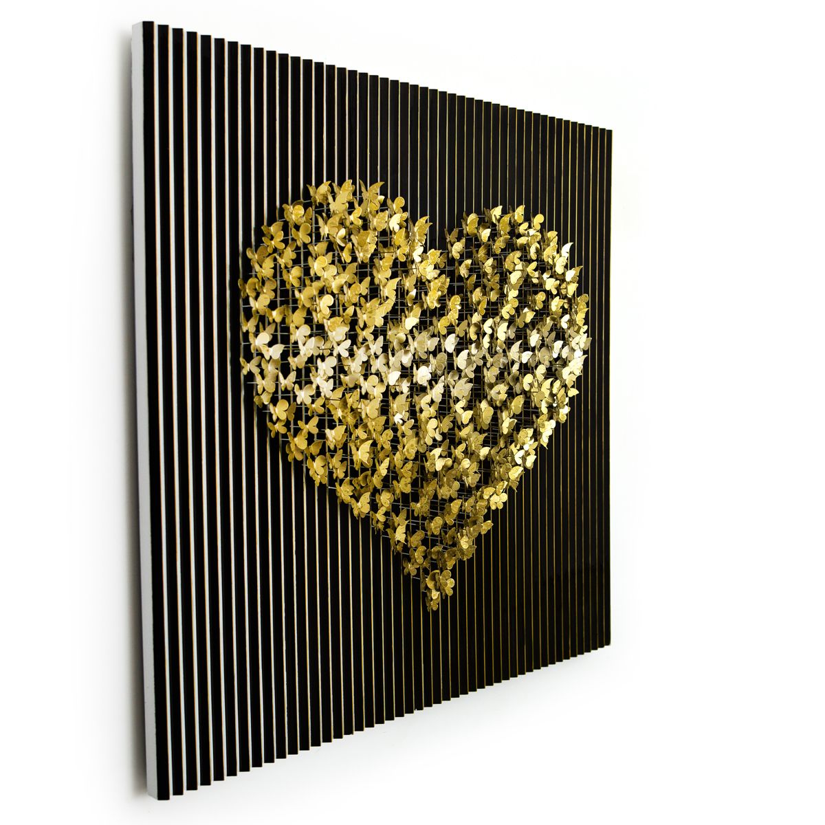 Patricia Govezensky- Original Hand-Painted KINETICFLY™ Sculpture "Flying Heart"