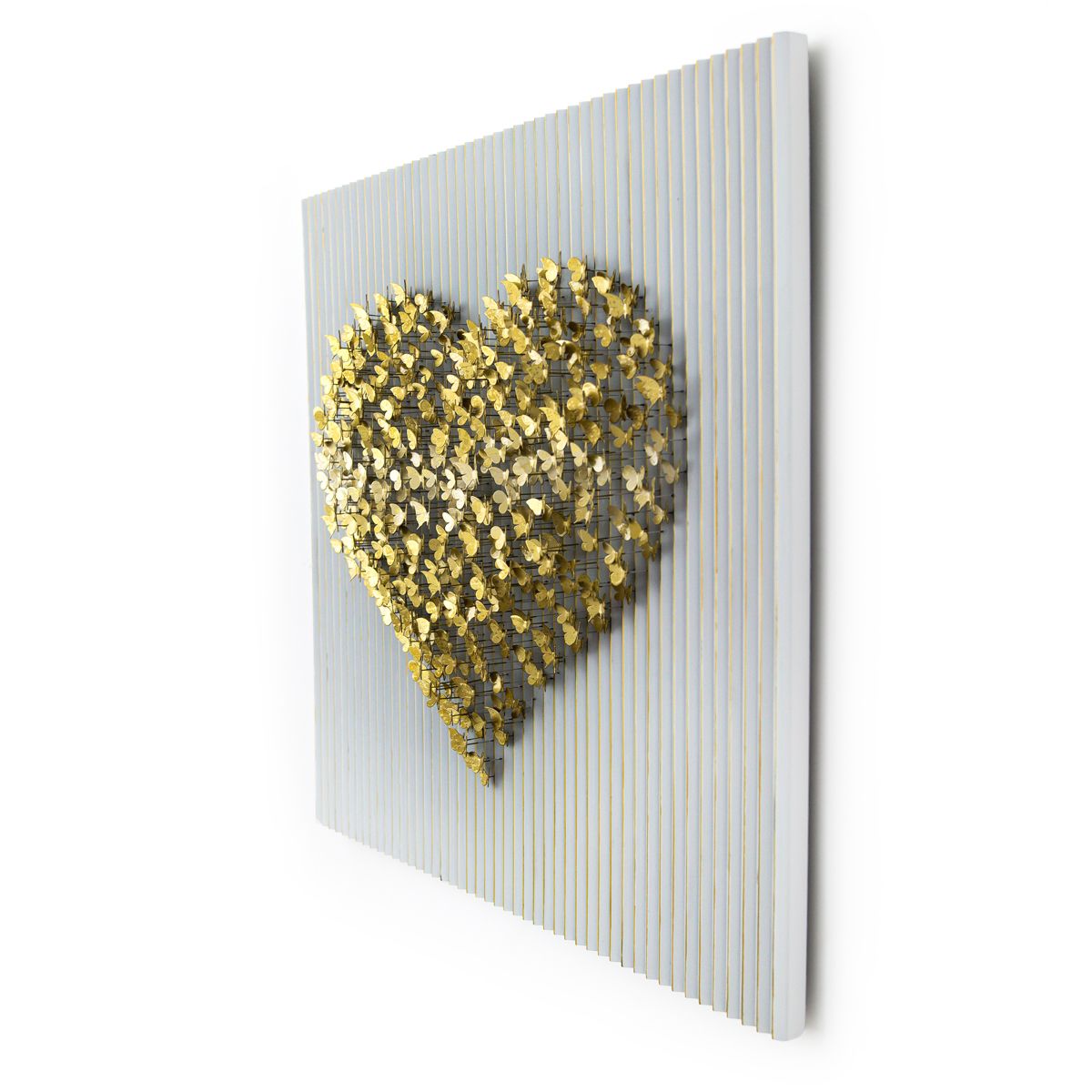 Patricia Govezensky- Original Hand-Painted KINETICFLY™ Sculpture "Flying Heart"