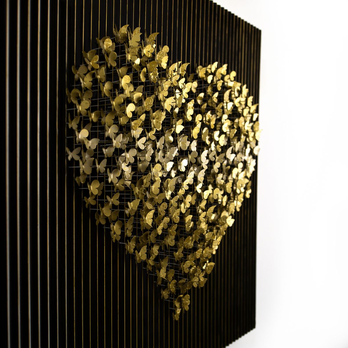 Patricia Govezensky- Original Hand-Painted KINETICFLY™ Sculpture "Flying Heart"