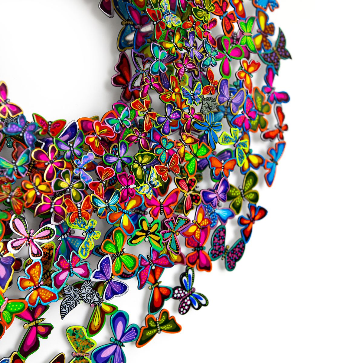 Patricia Govezensky- Original Painting on Cutout Steel "Eternal Bloom"