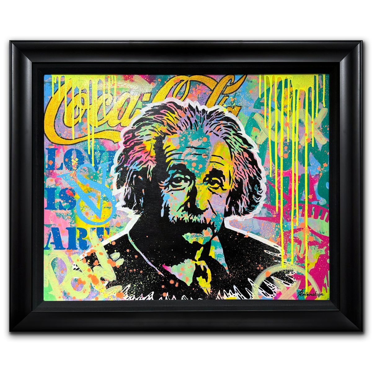 Nastya Rovenskaya- Original Oil on Canvas "Love is the Formula"