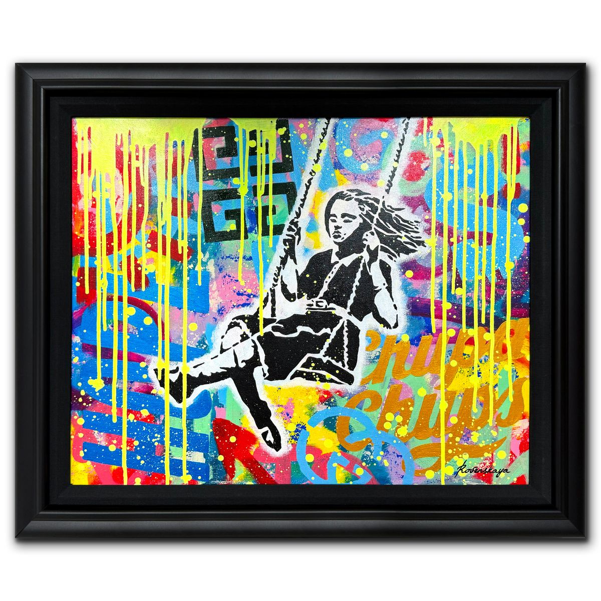 Nastya Rovenskaya- Original Oil on Canvas "Joyride"