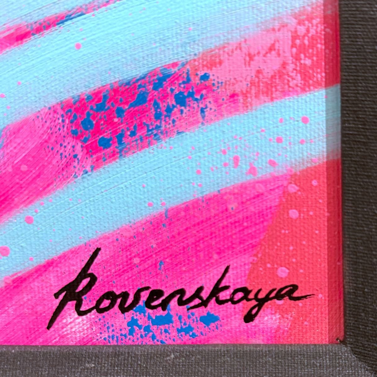Nastya Rovenskaya- Original Oil on Canvas "Super pop"