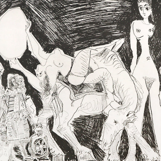 After Pablo Picasso- Offset Lithograph "From The 347 Series"