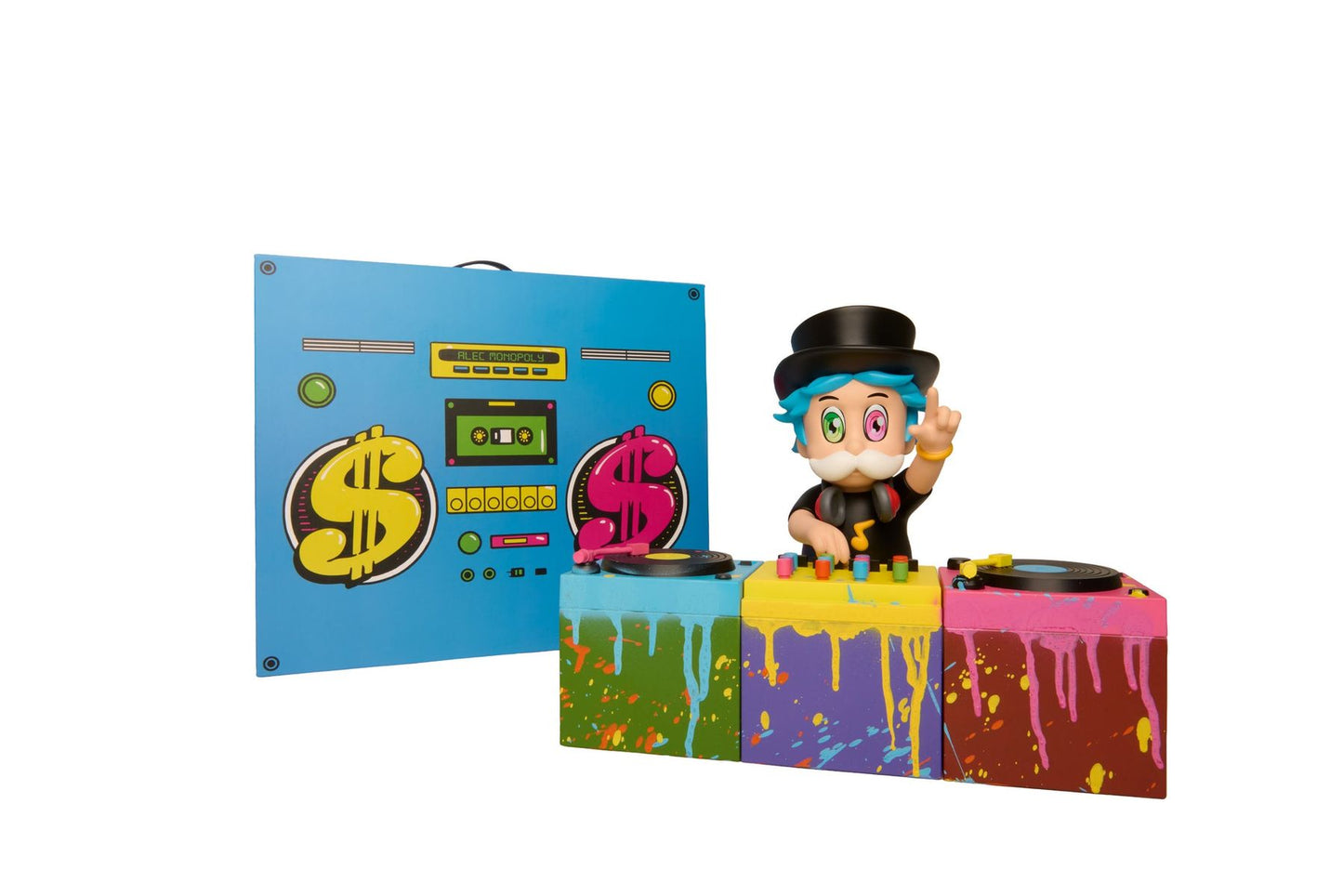 Alec Monopoly- Hand Painted Cast Vinyl "DJ Monopz"
