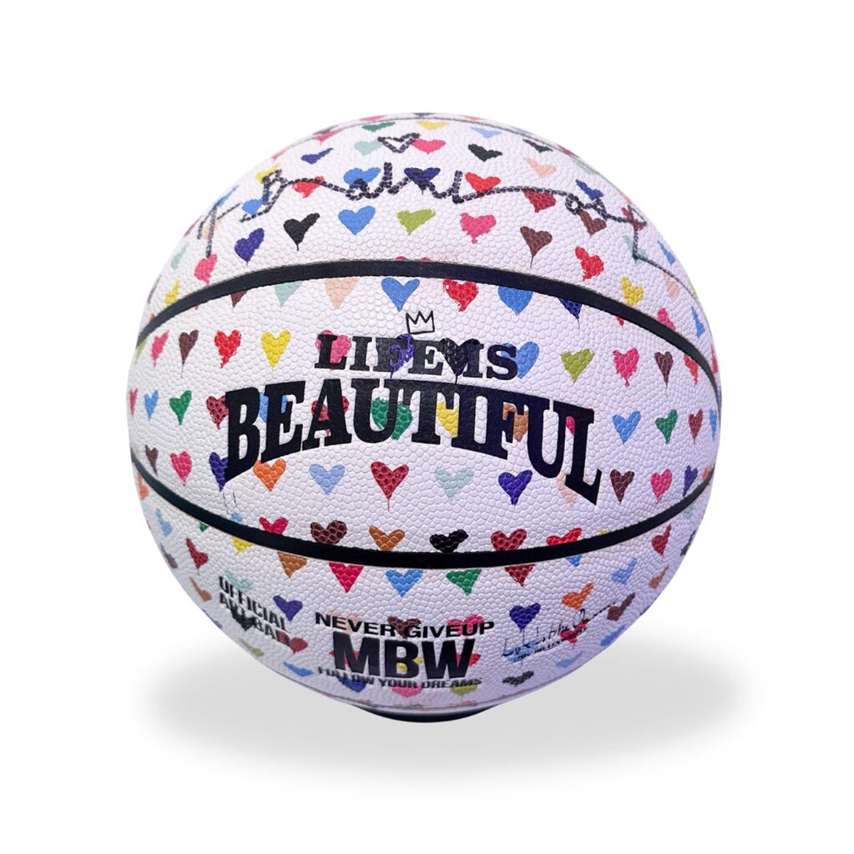 Mr. Brainwash- Limited Edition Basketball "Life is Beautiful"