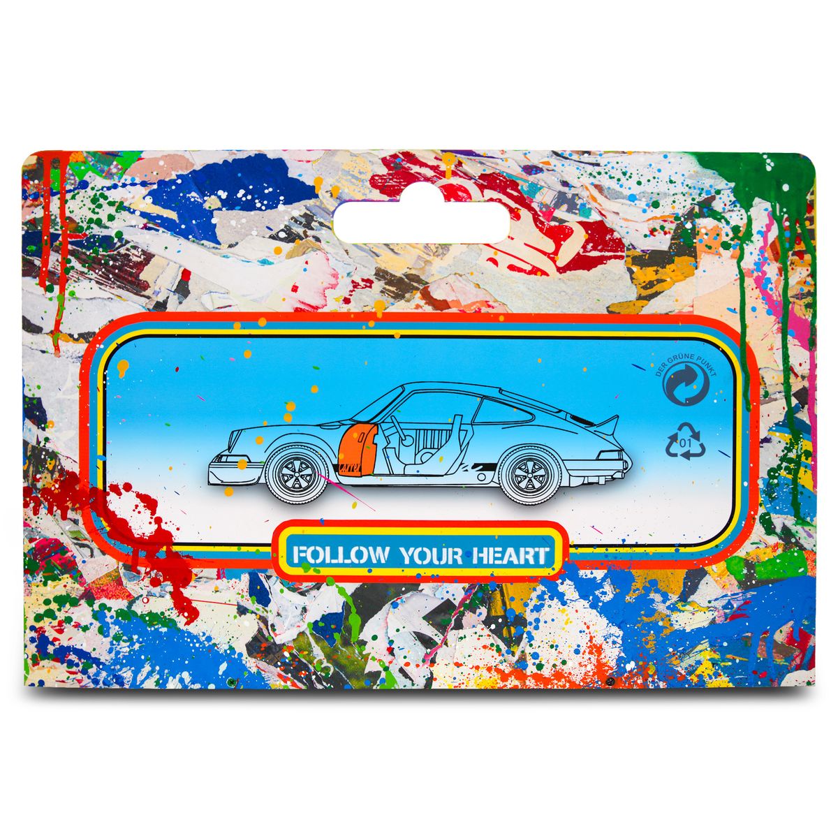 Mr. Brainwash- Stencil and Mixed Media on Fiberglass Sculpture "Vandalized Car"