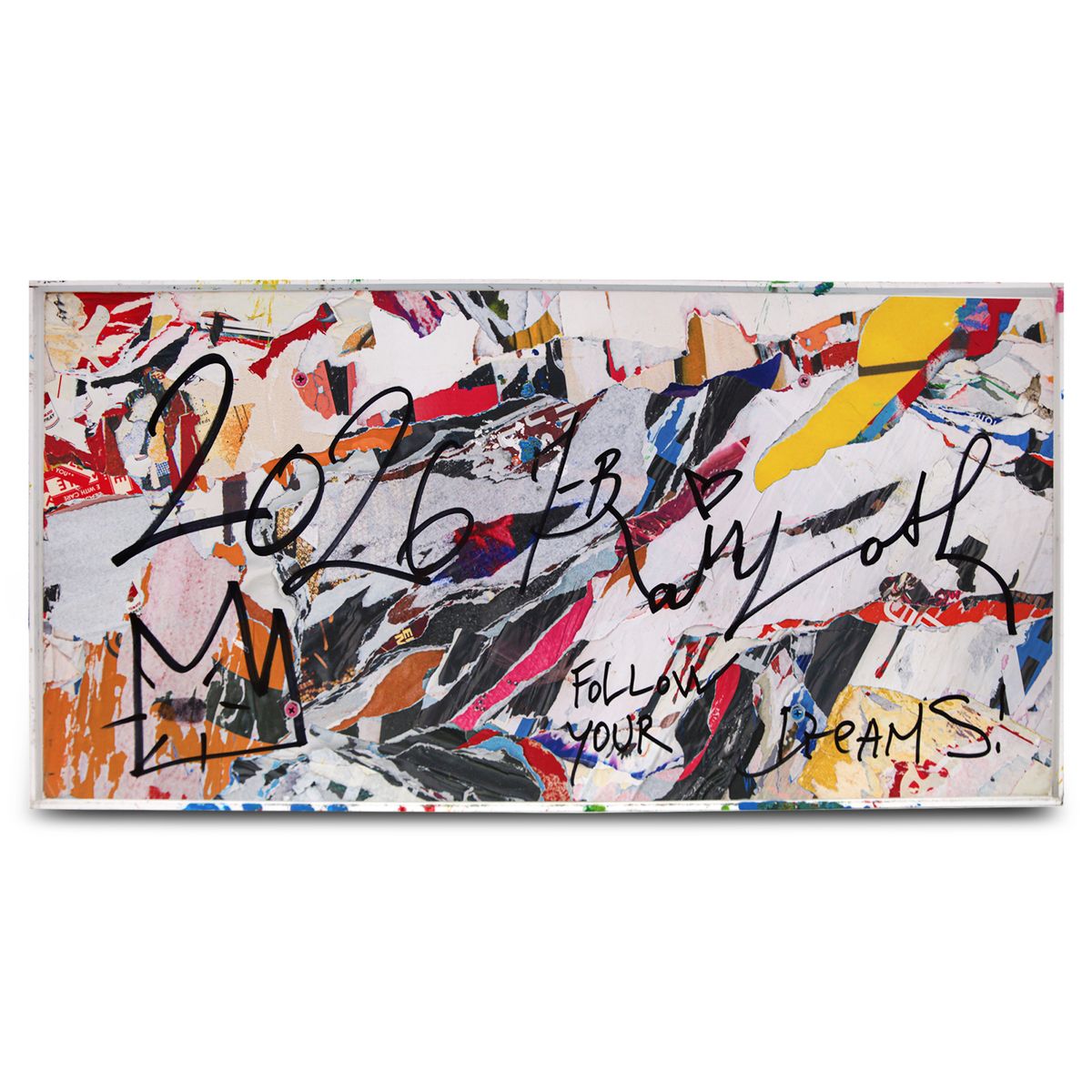 Mr. Brainwash- Stencil and Mixed Media on Fiberglass Sculpture "Vandalized Car"