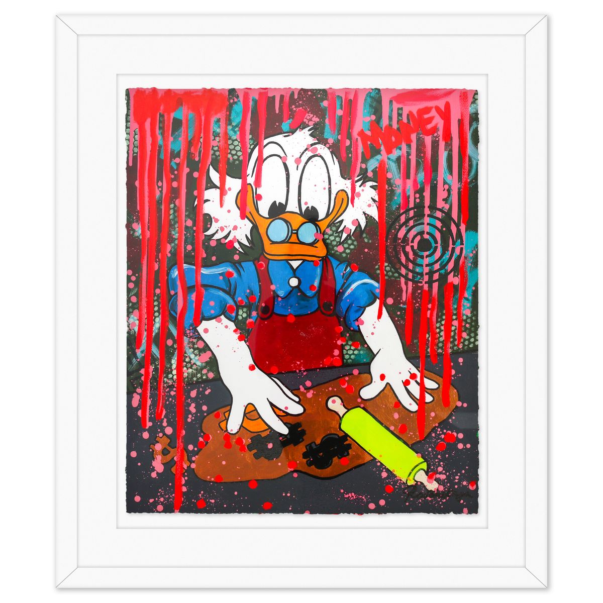 Nastya Rovenskaya- Original Mixed Media on Deckle Edge Paper "Making Dough"